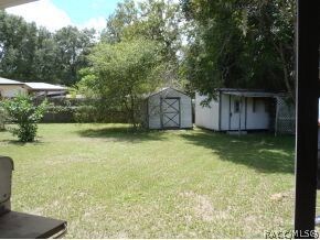 backyard with workshop & shed
