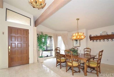 Entry Foyer and Formal Dining Room with Ocean View