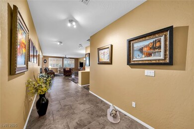 Hall featuring a textured wall