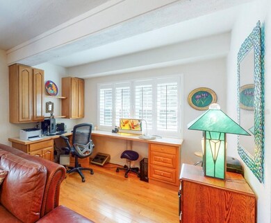 Convenient office nook to work or study from home.