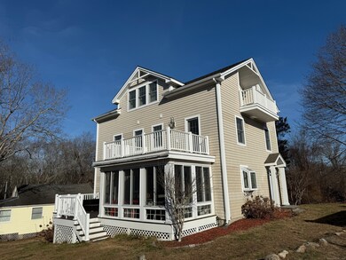Sun room, terrace on 1st floor, and deck on 2nd fl