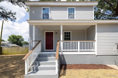 View of front facade featuring a porch