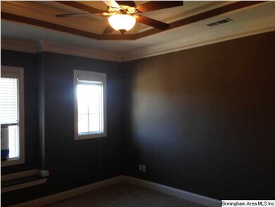 MASTER BED ROOM WITH TREY CEILING