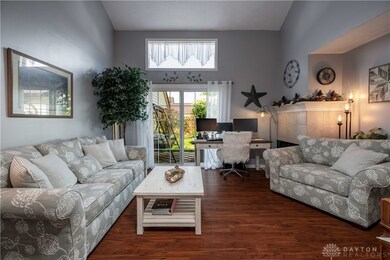Family room view from living room
