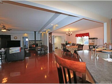 Great Room. Entry in the far into the dining room 
