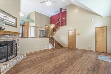 The open floor plan is spacious with plenty of roo