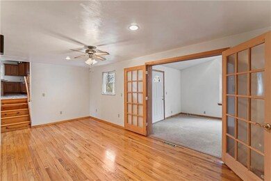 Dining Room with French doors leading the way to t