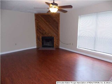 Living room with brand new floors, blinds, and fix