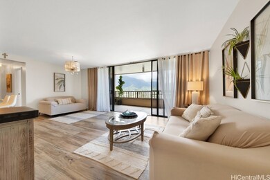 living room with private lanai