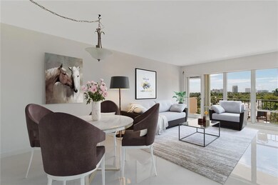 Virtual staging of living room and dining room