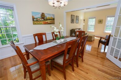 Formal Dining with high end trim details in an eas