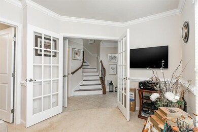 View from the additional room looking to the stair