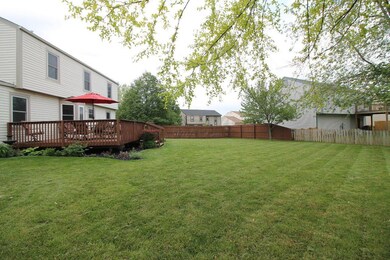 Fenced backyard