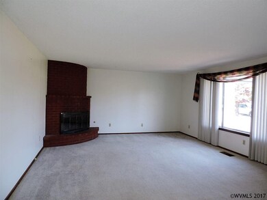 Large living room with fireplace