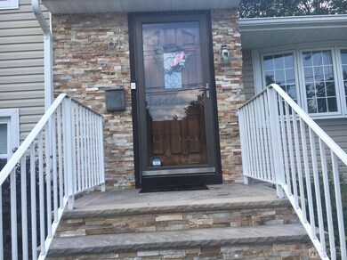 Impressive Custom stone front entry.