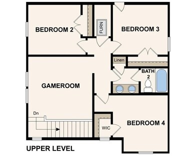 Come upstairs where you will find a spacious game room and 3 secondary bedrooms.