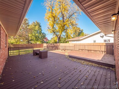 Expansive decking in the backyard is perfect for o