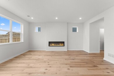 Living room with LVP is nice and bright!