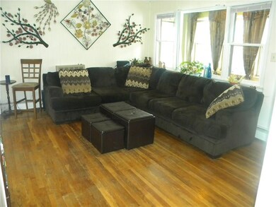 Living room with nice hard wood floors