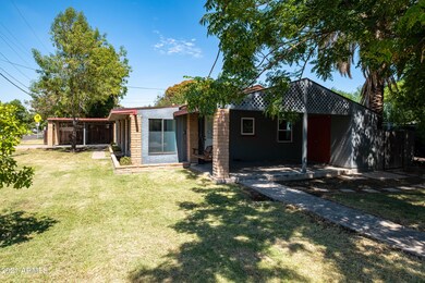 Side view of house