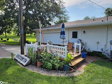 Front deck with beautiful perennials