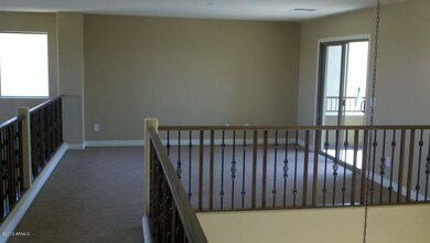 Loft with upgraded stair rail