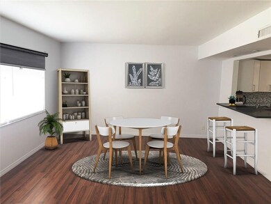 Dining room virtually staged