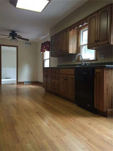 Remodeled kitchen has added storage
