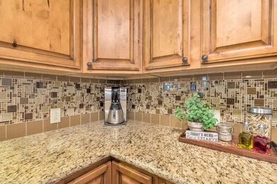 Great back splash & granite