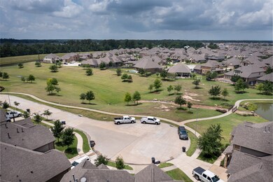 View of green space from front door