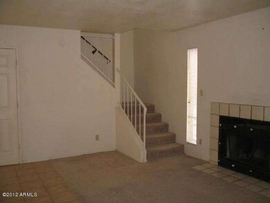 Living room with fireplace