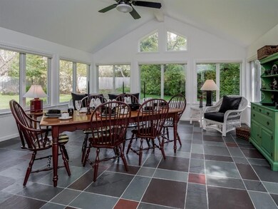 The sun porch is year round and...