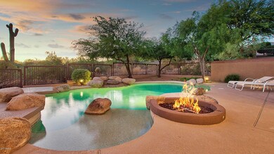POOL W TANNING SHELF & FIRE PIT