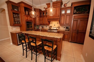 Custom designed new kitchen features stacked cabin