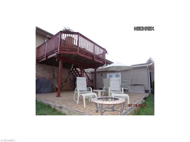rear deck and patio area.