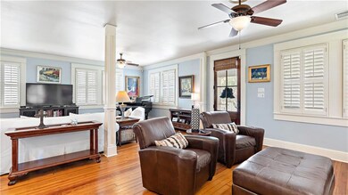 The home has a very open, airy feel to it. 
