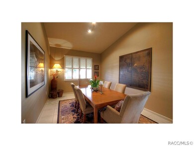 Spacious dining room