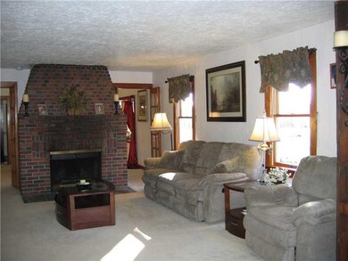 Living Room. Wood burning fireplace
