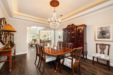 An elevated setting for entertaining. This formal