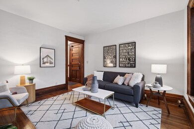 Discover the newly refinished hardwood floors and the freshly painted interior.