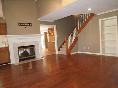 this view shows off the pretty staircase and built