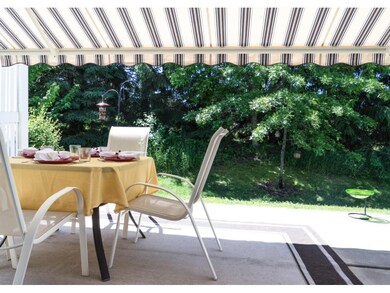 what an inviting patio with nothing but privacy! H