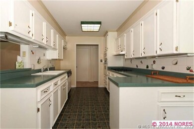 Crisp and clean galley kitchen