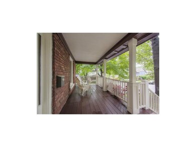 Freshly painted exterior front porch perfect place