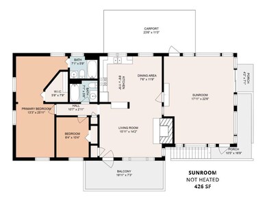 Floorplan of main level.