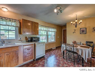 Kitchen. Leads out to deck.