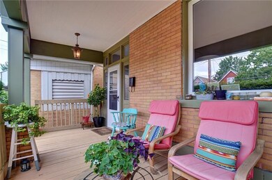 Fabulous front porch with privacy created by the g
