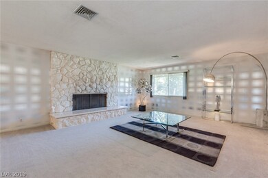 Beautiful wood burning fireplace in formal living