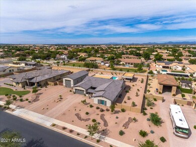Aerial front of home