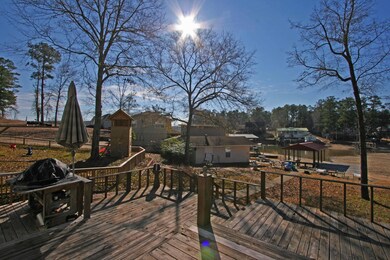 Barlow deck looking to lake at winter wa